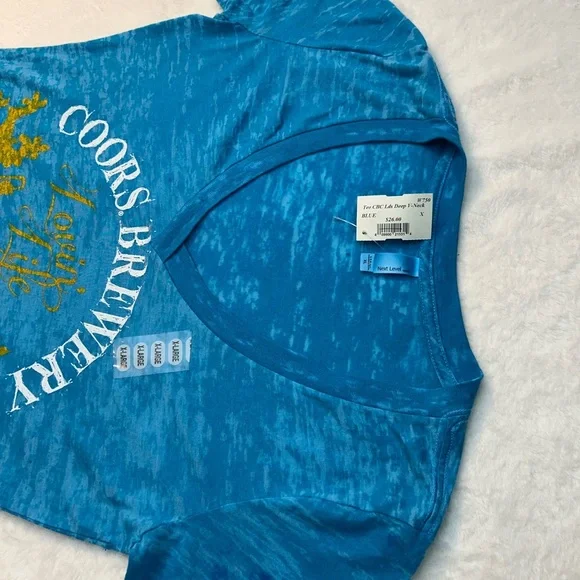 Coors Brewery Blue Short Sleeve Tee - Picture 4 of 5